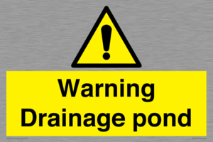 Warning Drainage pond